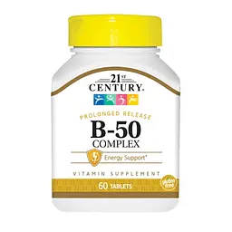 Вітаміни та мінерали 21st Century Vitamin B-50 Complex, 60 таблеток