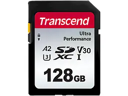 Карта памяти Transcend 340S SDXC UHS-I U3 V30 A2 128 GB (TS128GSDC340S)