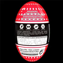 Мастурбатор яйце Lovetoy Giant Egg Stamina Nodules Edition прозорий - мініатюра 4