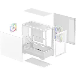 Корпус Deepcool CG380 3F Без БЖ White (R-CG380-WHAGM3-G) - мініатюра 8