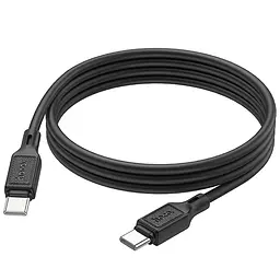 Дата кабель Hoco X90 Cool silicone Type-C to Type-C 60W (1m) Black - мініатюра 4