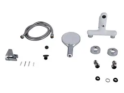 Змішувач для ванни Qtap Jay, Chrome/White (k35) з душовим гарнітуром QTJAY259CRW45553 - мініатюра 4