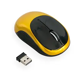 Мишка бездротова "Wireless Mouse G185" Золотисто-чорна, bluetooth миша комп'ютерна (бездротова ведмедик) (ST) - мініатюра 5