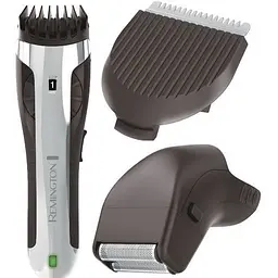 Тример Remington Bodyguard Body Hair Trimmer, акум., насадок-2, титан.напил., чорно-сріблястий - мініатюра 3