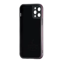Чохол Jinduka Leather Protected Camera iPhone 12 Pro Purple - мініатюра 3