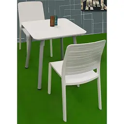 Стілець садовий пластиковий Evolutif Charlotte Deco Chair білий - мініатюра 4