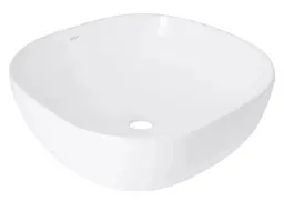 Раковина накладна Qtap Kolibri 400x400x140 White з донним клапаном QT10116303W48466