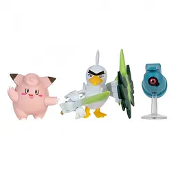 Набір ігрових фігурок Pokemon W18 - Клефейрі, Белдум, Сірфетч'д - мініатюра 2