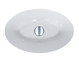 Умивальник Miraggio EVORA (0000189) Miramarble, Глянцевий, Накладний, Білий - мініатюра 4