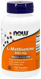 Метіонін Now Foods L-Methionine 500 мг 100 капсул