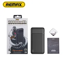 Універсальна мобільна батарея Remax Langgo RPP-166 20000mAh 2USB (2.1A) Чорний - мініатюра 6