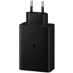 Зарядний пристрій Samsung 2xUSB-С 65W PD PPS/USB-A Black (EP-T6530NBEGEU) - мініатюра 2