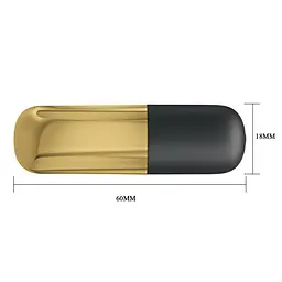 Вібратор для клітора Pretty Love Mini Massager 6 см золотий - мініатюра 5