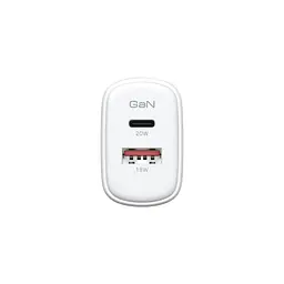 Мережевий зарядний пристрій ArmorStandart Poweraze 20W GaN Type-C + USB-A White (ARM87066) - мініатюра 3