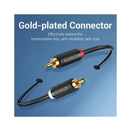 Кабель мультимедійний 2xRCA M to 2xRCA M 1.5m black Vention (BCMBG) - мініатюра 10