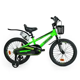 Велосипед 2-х колісний 18" TG-14763 "TAYGER" CORSO алюмінієва рама, ручне гальмо, додаткові колеса, дзвінок, зібраний на 85% (6945717413375)