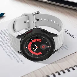 Браслет Diamond Samsung Galaxy Watch 6 Classic 43mm 6 Classic 47mm - сірий ширина кріплення 20мм силікон Watchbands (W28-4WB12723352) - мініатюра 4