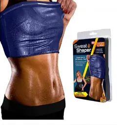 Майка жіноча Топік для схуднення Sweat Shaper M/L Чорний - мініатюра 3