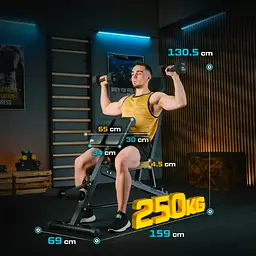 Лавка тренувальна Trex Sport TX-200B із партою Скотта - мініатюра 6