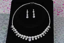 Комплект Кольє і сережки Xuping Jewelry Мірабелла сріблястий