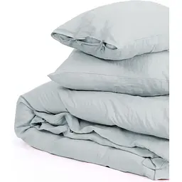 Підковдра MirSon Linen Caspian льон 200х220 см сіро-блакитна (2200008248406) - мініатюра 6