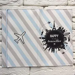 Тревел-кейс Happy to be a traveller 2 екошкіра - мініатюра 2