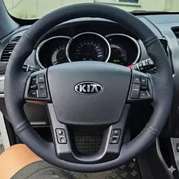 Чохол Обплетення Кермо для Kia Sorento 2009-2014 Шкіра (Модельна Викрійка) №31