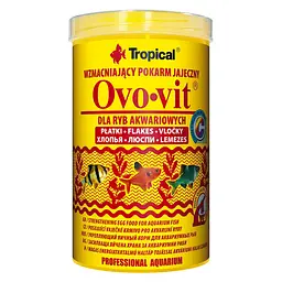 Сухий корм для акваріумних риб Tropical в пластівцях Ovo-Vit 1 л для всіх акваріумних риб
