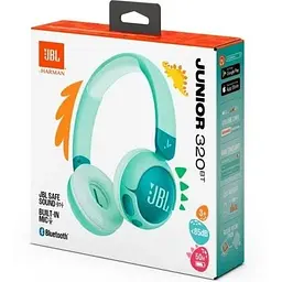 Бездротові навушники для дітей JBL Junior 320BT (JBLJR320BTGRN) зелені JBLJR320BTGRN - мініатюра 3