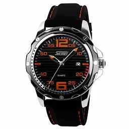 Чоловічий наручний годинник Skmei Robby Steel 0992S (Чорний)