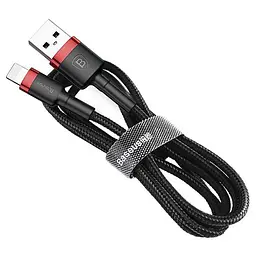 Кабель Baseus Cafule Lightning USB 2 A 3 м Black-Red CALKLF-R91