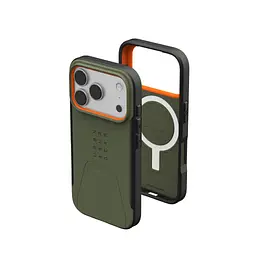 Чохол до мобільного телефона UAG iPhone 17 Pro Civilian MagSafe Olive/Orange (114545117297) - мініатюра 9