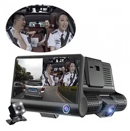 Відеореєстратор для авто з 3 камерами Car DVR WDR Full HD 1080P - мініатюра 7