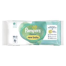 Дитячі вологі серветки Pampers Harmonie New Baby 46 шт. - мініатюра 2