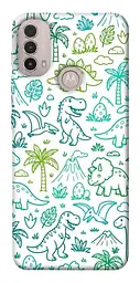 TPU чохол Demsky Dino pattern для Motorola Moto E40