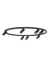 Люстра Nowodvorski 11944 Fourty Round GU10 R35 7x10W IP20 чорна - мініатюра 4