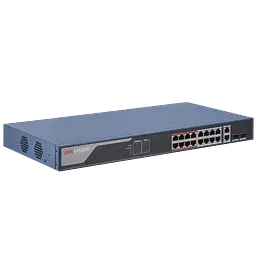 Керований POE комутатор Hikvision DS-3E1318P-EI(B) , 16x (100Мбіт/с)PoE + 2xBase-T(1000Мбіт/с) +2xSFP(1000Мбіт/с)