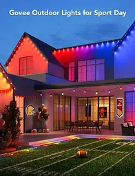 Govee Гірлянда Smart LED H705A Permanent Outdoor Lights, RGBIC, IP67, 30м, кабель прозорий - мініатюра 2