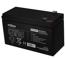 Акумуляторна батарея для ДБЖ Njoy AGM 12 V / 9 А*ч (GPL09122F) - мініатюра 2