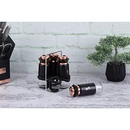 Набір для спецій Berlinger Haus Black Rose Collection на підставці 4 шт. (BH 1999) - мініатюра 4