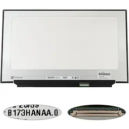 Матриця 17.3 B173HAN04.9 (1920*1080 40pin(eDP IPS 144HZ 250cd/m2 45% NTSC) LED SLIM(без планок та вушок) матова роз'єм