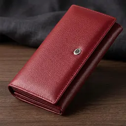 Гаманець на магнітах із клапаном жіночий ST Leather 19244 бордовий - мініатюра 1
