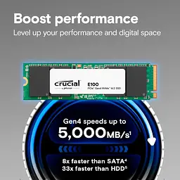 SSD накопичувач Crucial E100 1TB (CT1000E100SSD8) [142545] - мініатюра 2