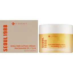 Крем для обличчя K-Secret Seoul 1988 Capsule Cream Niacinamide 5% + Yuja капсульний 50 мл