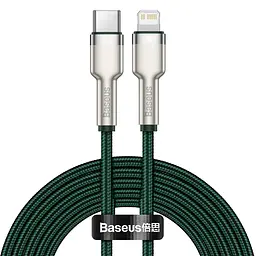 Кабель Baseus Cafule Metal Type-C to Lightning PD 20W (1m) green (CATLJK-A06)