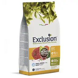 Сухий корм Exclusion Adult Beef Small Breed для дорослих собак маленьких порід 500 г