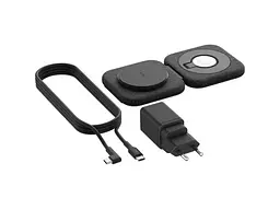 Бездротовий зарядний пристрій Belkin BoostCharge Pro 2in1 Qi2 Black (WIZ026VFBK) - мініатюра 2