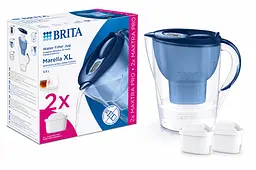 Фільтр-глечик Brita Marella XL MXpro синій + 2 картриджа (1061259)