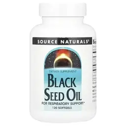 Трави Source Naturals Олія чорного кмину, Black Seed Oil, 120 гелевих капсул (SNS-02757)