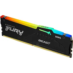 Модуль пам'яті DDR5 Kingston FURY Beast RGB 16GB 5200MHz (KF552C40BBA-16) [173666]